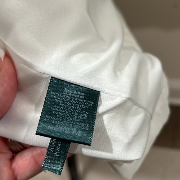 Lauren Ralph Lauren White Double-Breasted Lightweight Jacket/Blazer - Size Small - Picture 10 of 10